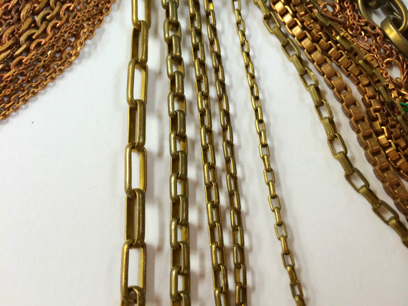 金属チェーン メッキ前