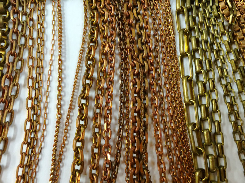 金属チェーン メッキ前
