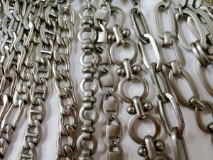 金属チェーン メッキ後 ロジウム