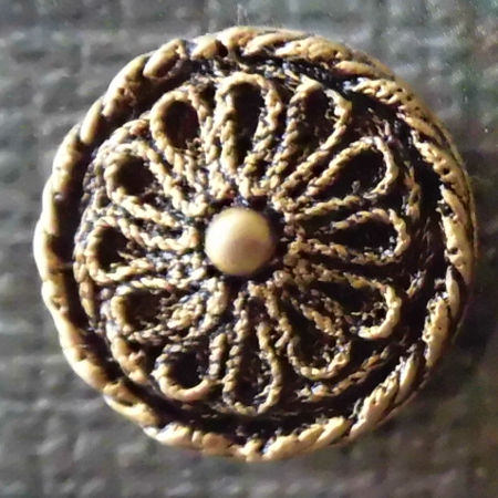 墨入れボタン ゴールド