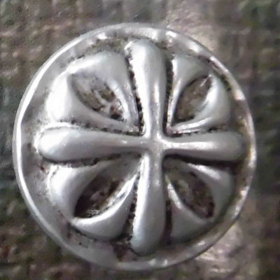 墨入れボタン シルバー